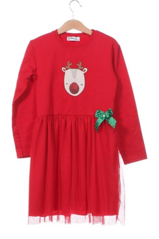 Kinderkleid, Größe 7-8y/ 128-134 cm, Farbe Rot, Preis € 12,23