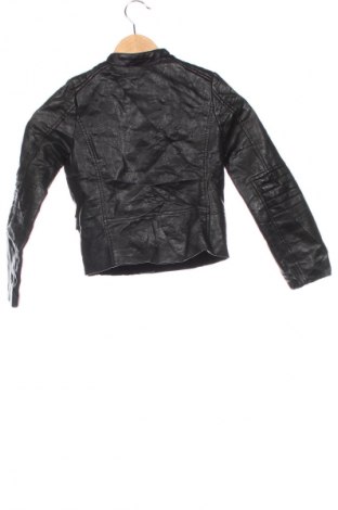 Kinder Lederjacke Kiabi, Größe 7-8y/ 128-134 cm, Farbe Schwarz, Preis 20,49 €