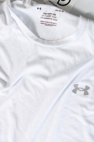 Męski T-shirt Under Armour, Rozmiar L, Kolor Biały, Cena 62,92 zł