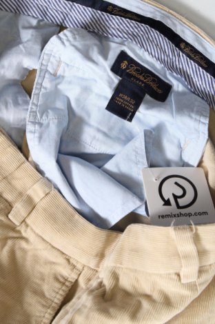 Pantaloni raiați de bărbați Brooks Brothers, Mărime L, Culoare Bej, Preț 315,99 Lei