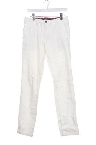 Pantaloni raiați de bărbați Tommy Hilfiger, Mărime S, Culoare Alb, Preț 292,99 Lei