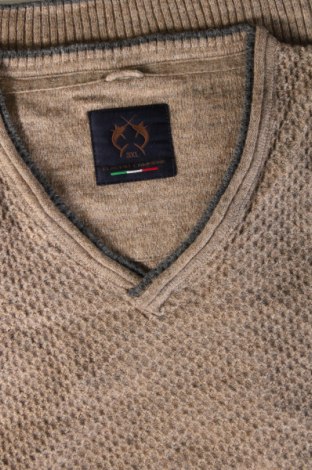 Herrenpullover Claudio Campione, Größe 3XL, Farbe Beige, Preis € 33,99