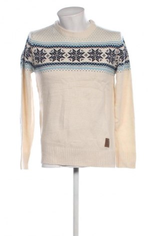 Herrenpullover Crosshatch, Größe M, Farbe Ecru, Preis 33,99 €