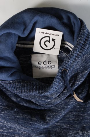 Ανδρικό πουλόβερ Edc By Esprit, Μέγεθος L, Χρώμα Μπλέ, Τιμή 29,99 €