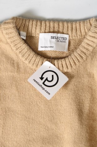 Herrenpullover Selected Homme, Größe XL, Farbe Beige, Preis 28,49 €