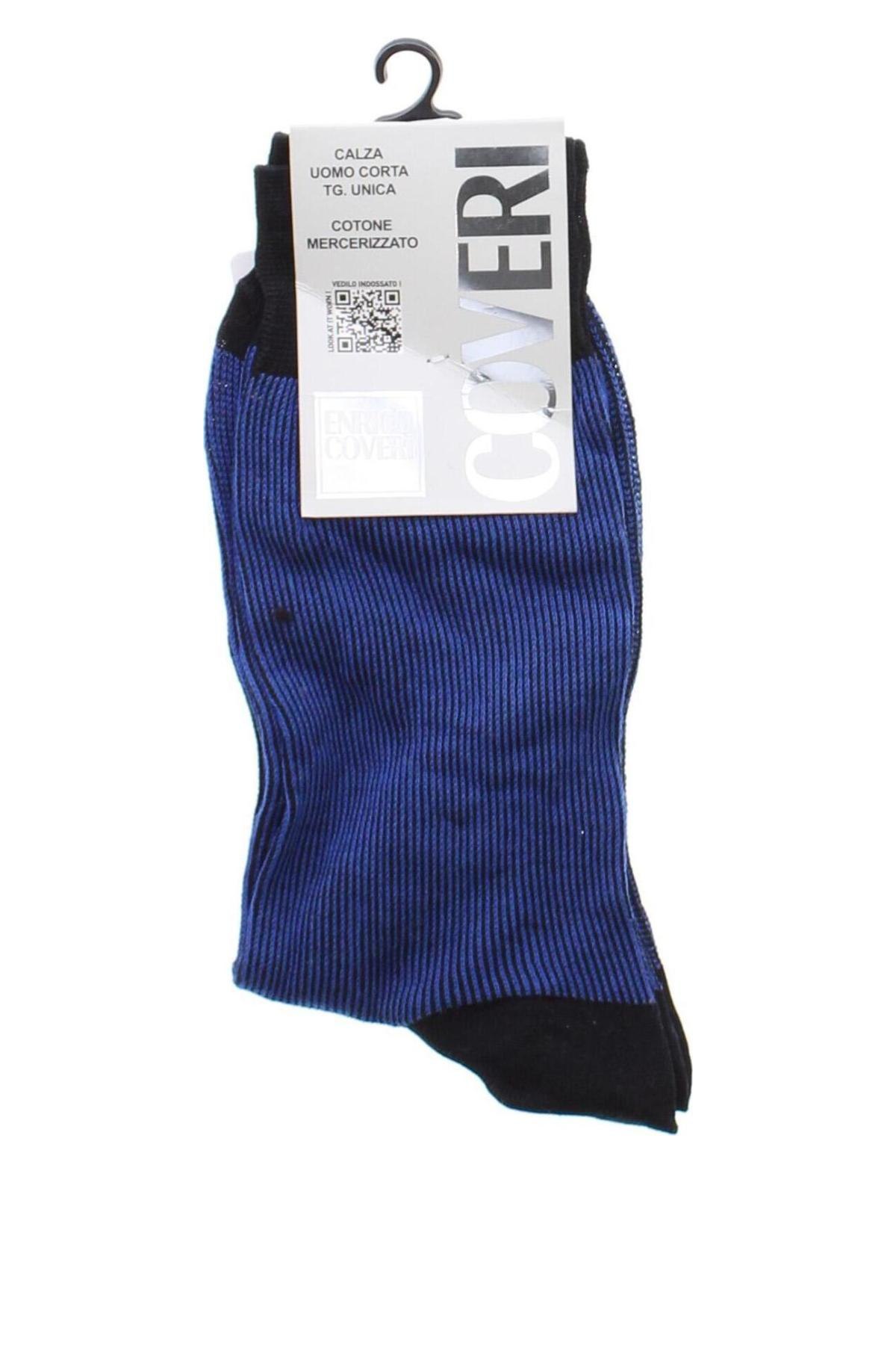 Socken Enrico Coveri, Größe M, Farbe Blau, Preis 9,99 €