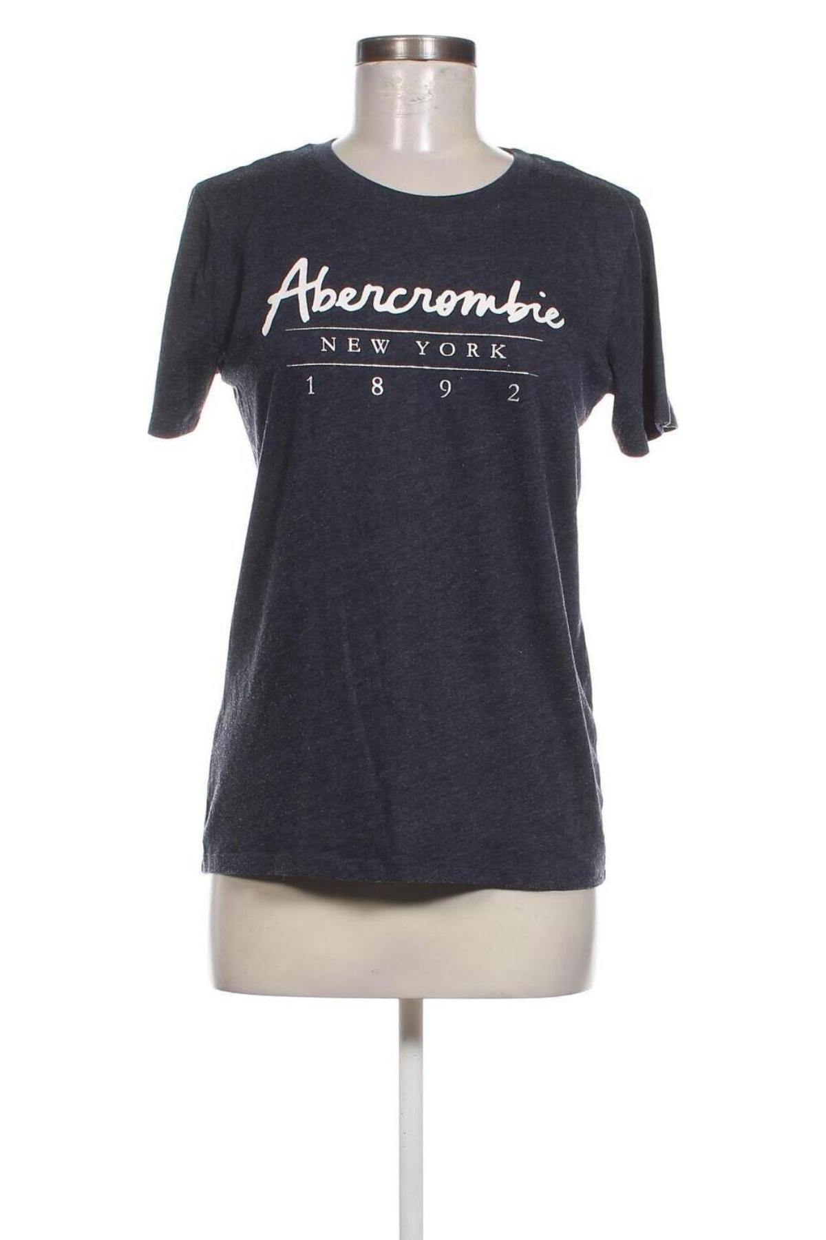 Tricou de femei Abercrombie & Fitch, Mărime M, Culoare Albastru, Preț 68,99 Lei