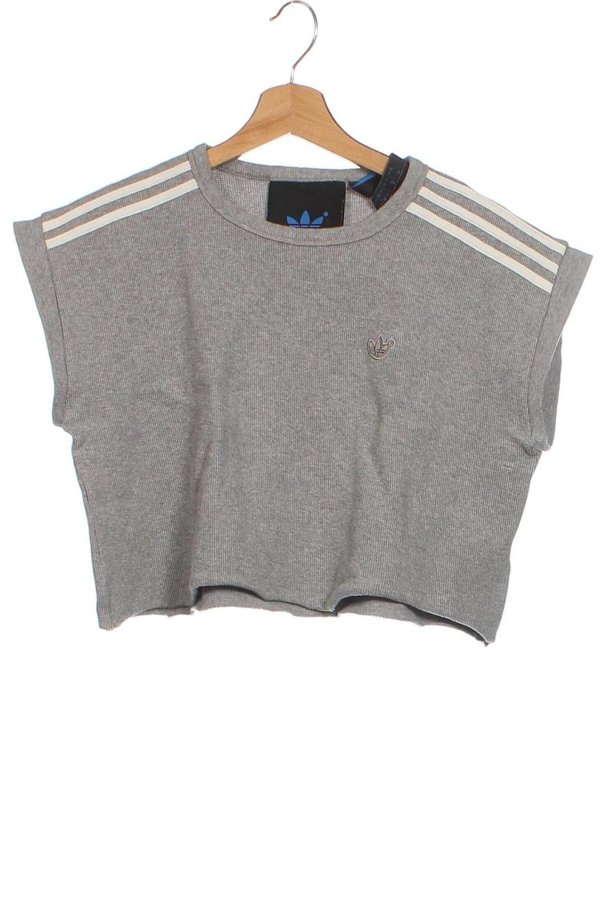 Damen Shirt Adidas Originals, Größe XS, Farbe Grau, Preis 17,39 €