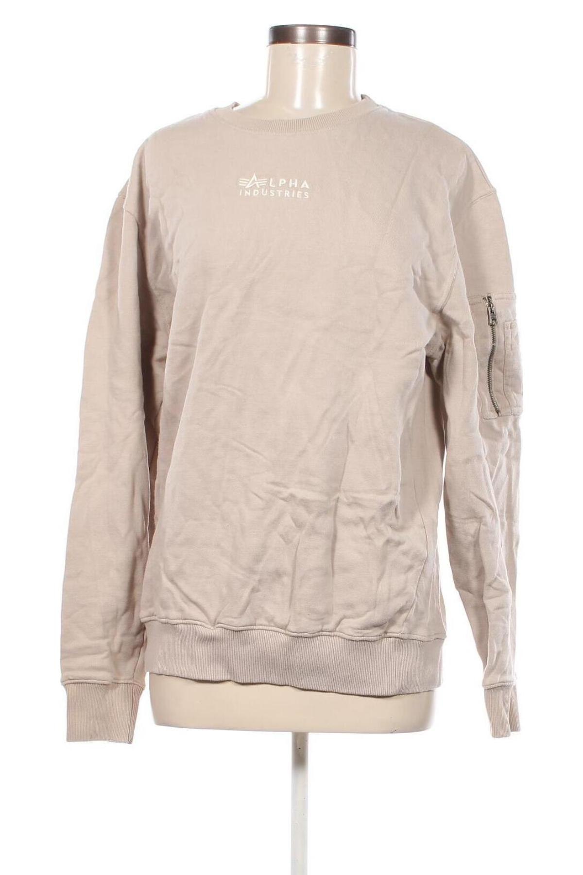 Damen Shirt Alpha Industries, Größe L, Farbe Beige, Preis € 33,99