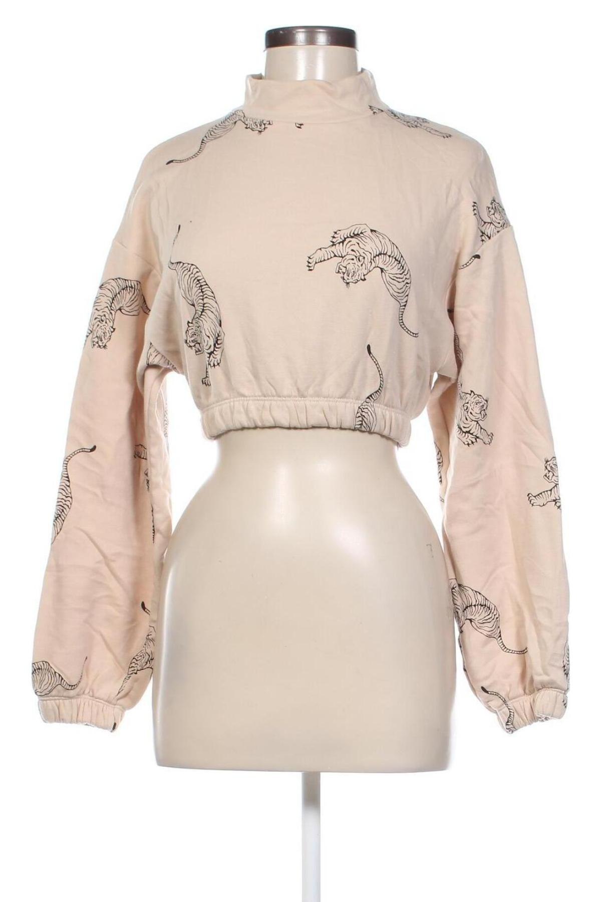 Damen Shirt Bershka, Größe XS, Farbe Beige, Preis € 13,49