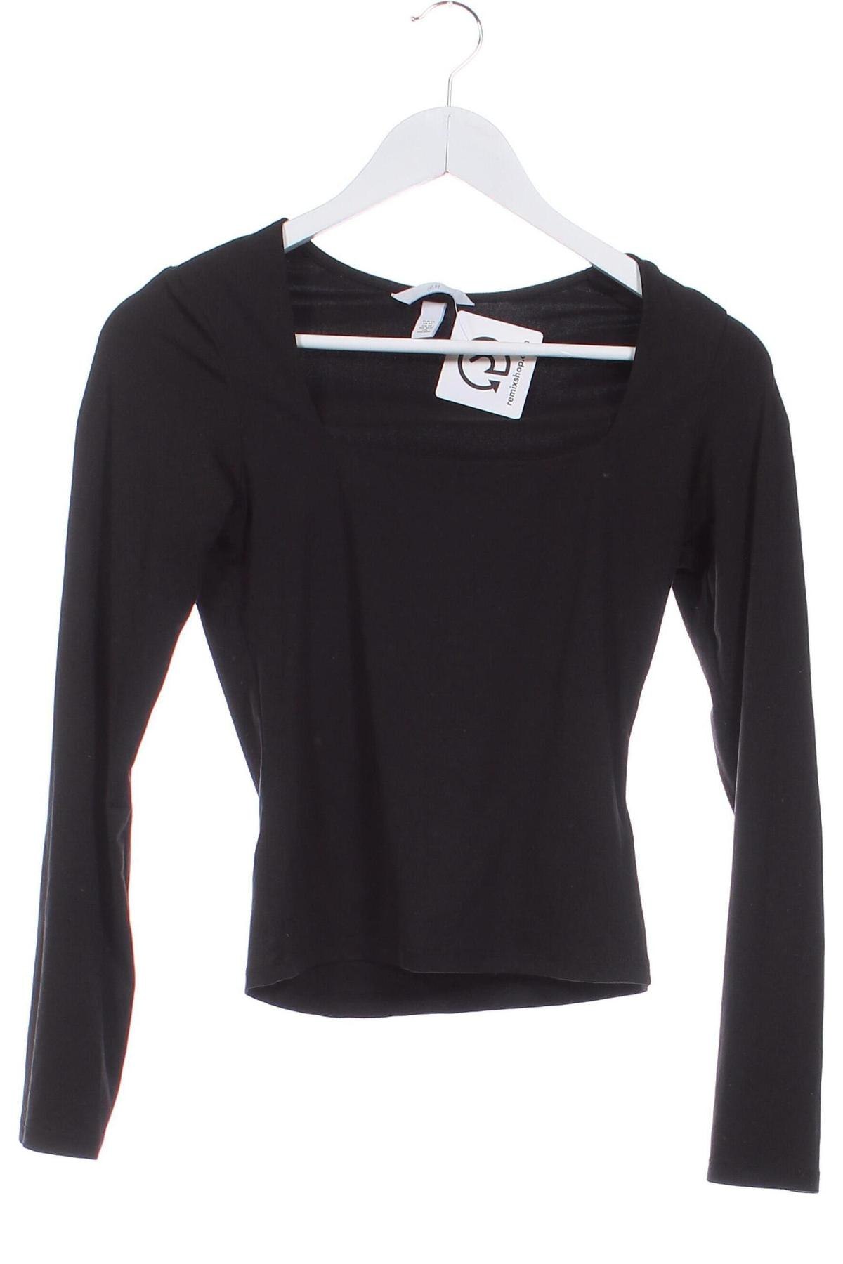 Bluză de femei H&M, Mărime XS, Culoare Negru, Preț 48,47 Lei