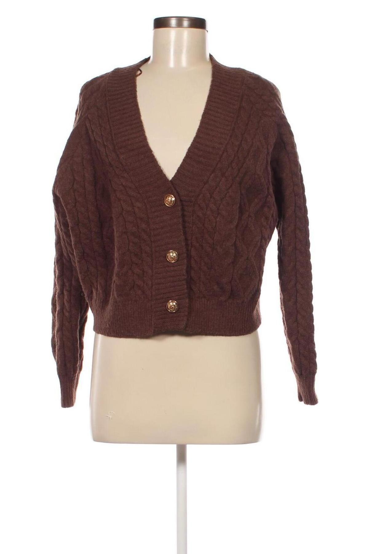 Damen Strickjacke Amisu, Größe L, Farbe Braun, Preis € 12,49