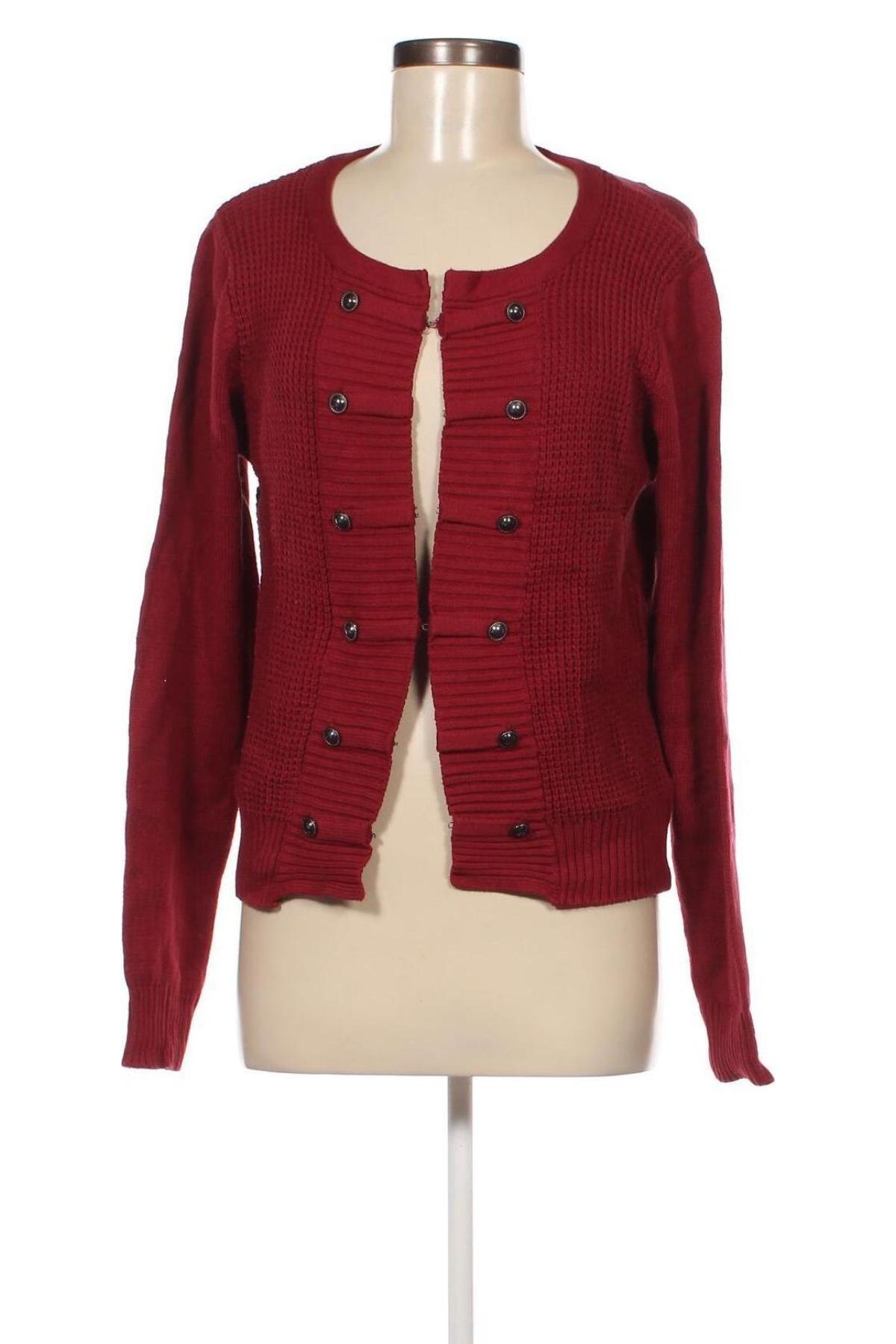 Damen Strickjacke Gina, Größe XL, Farbe Rot, Preis 10,49 €