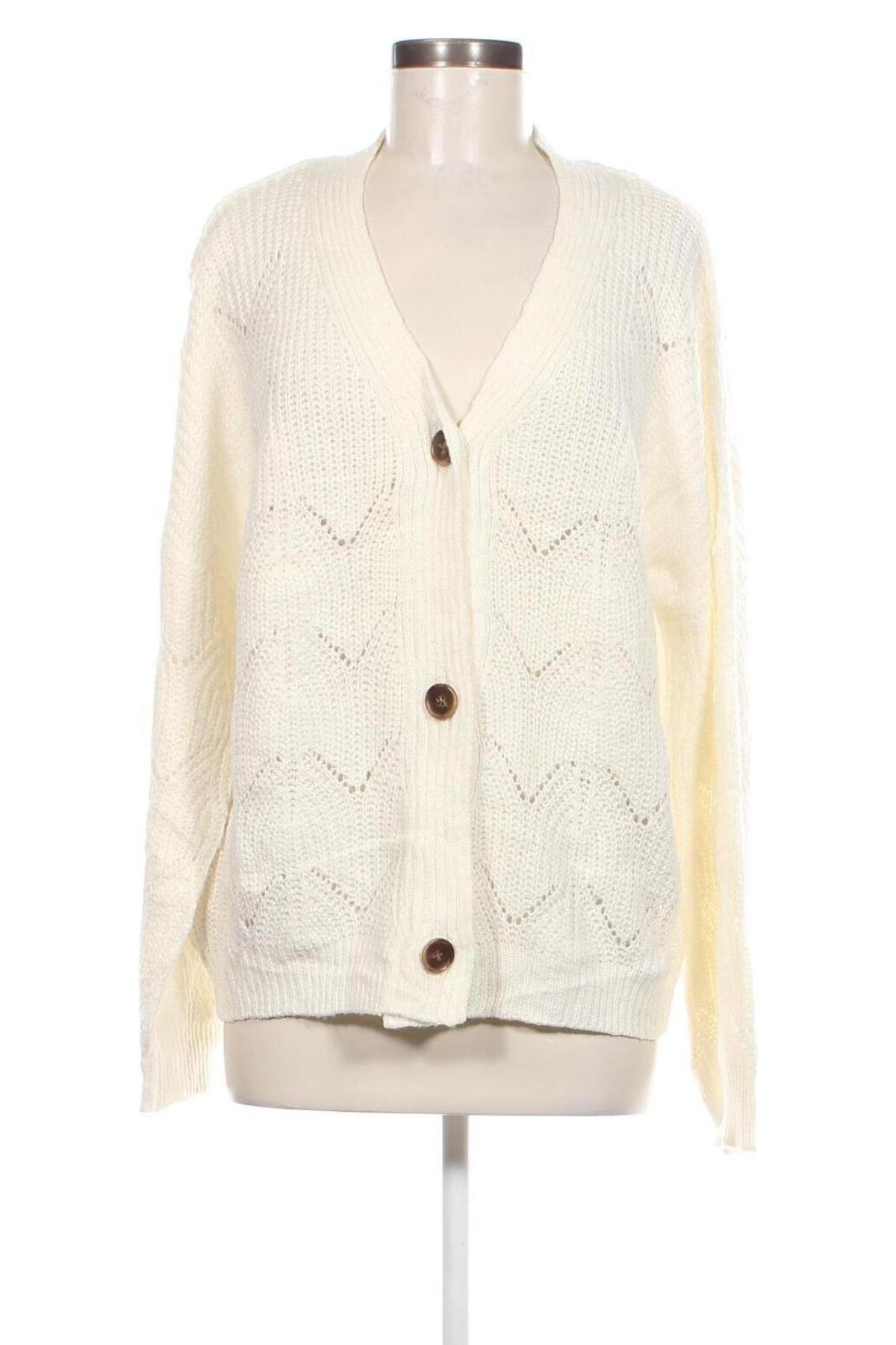 Cardigan de damă Gina, Mărime L, Culoare Alb, Preț 57,99 Lei