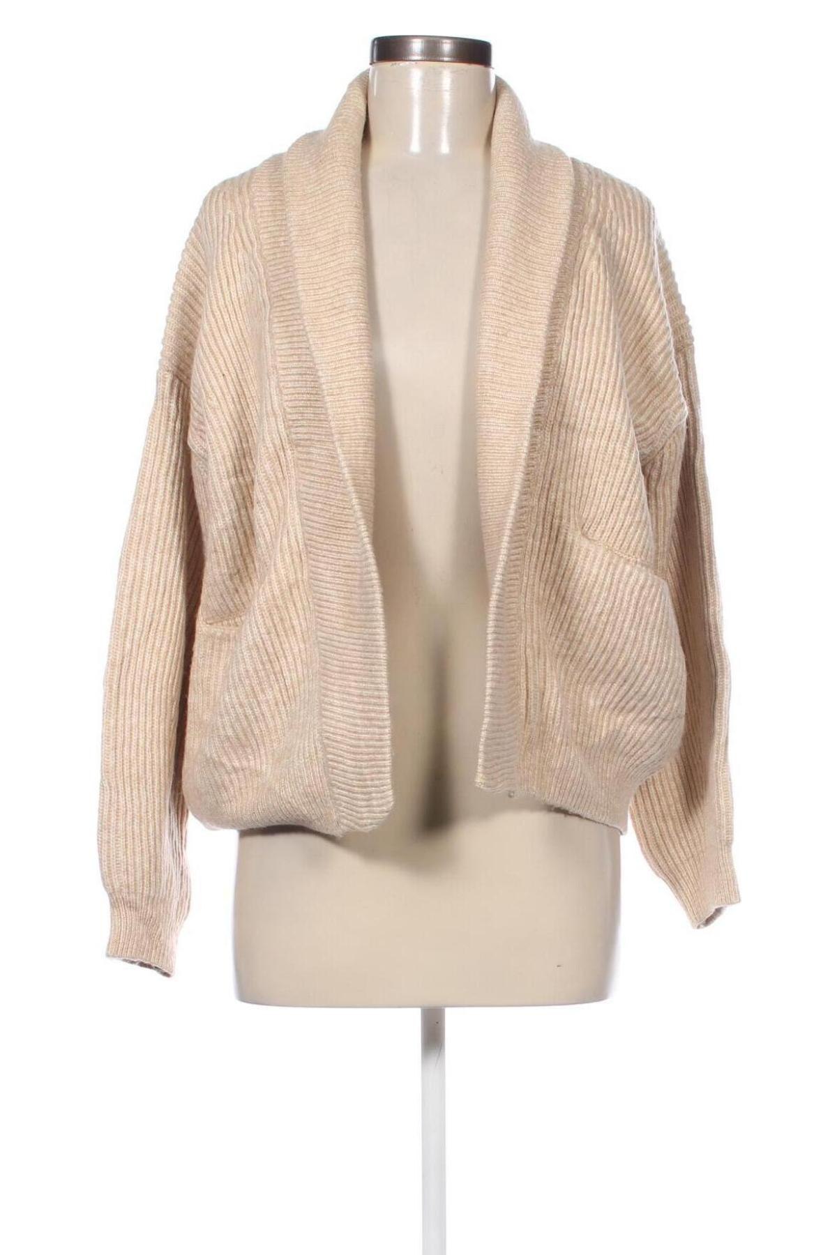 Damen Strickjacke Mango, Größe L, Farbe Beige, Preis 18,99 €