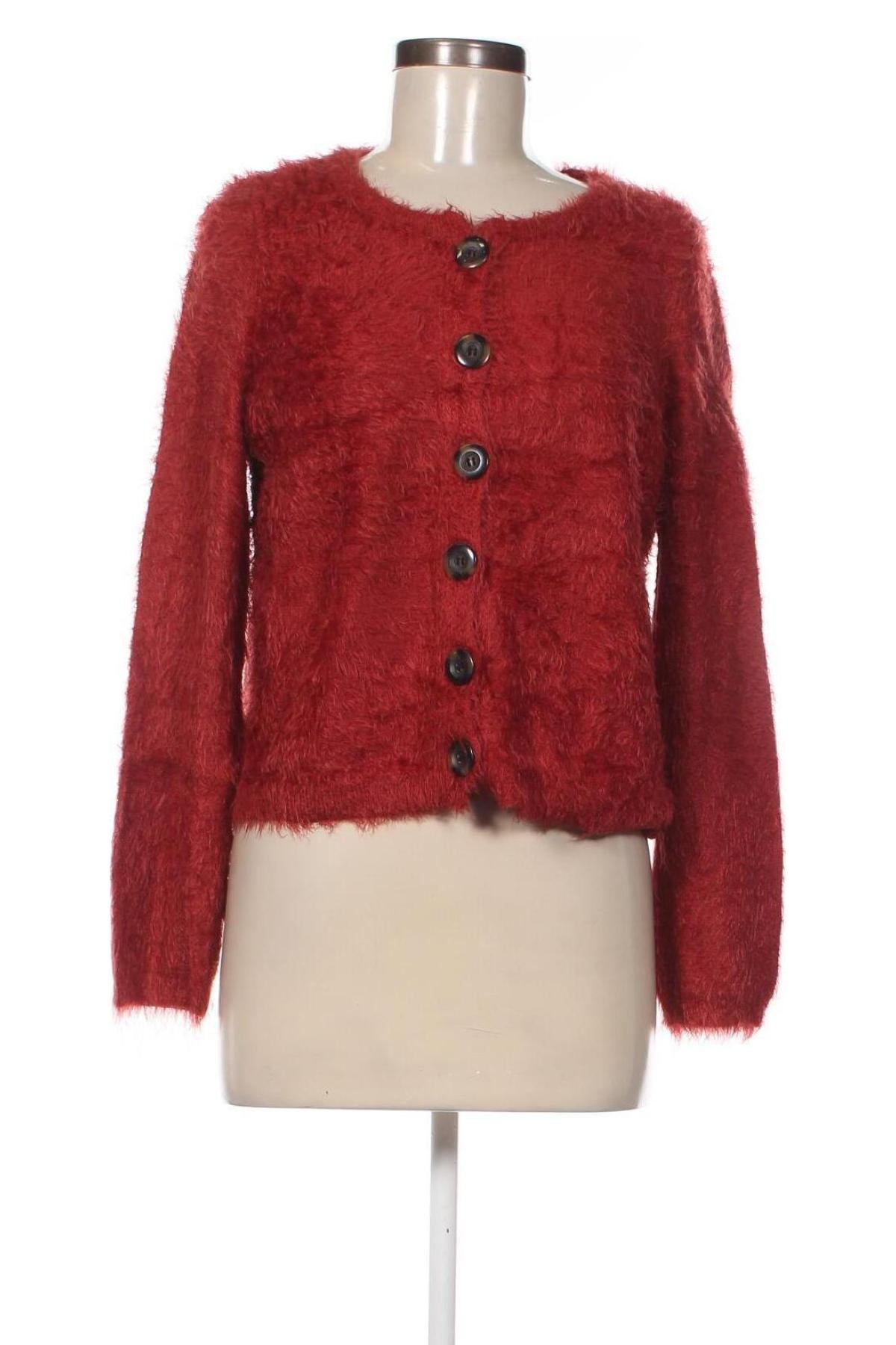 Damen Strickjacke Oui, Größe L, Farbe Rot, Preis 28,49 €