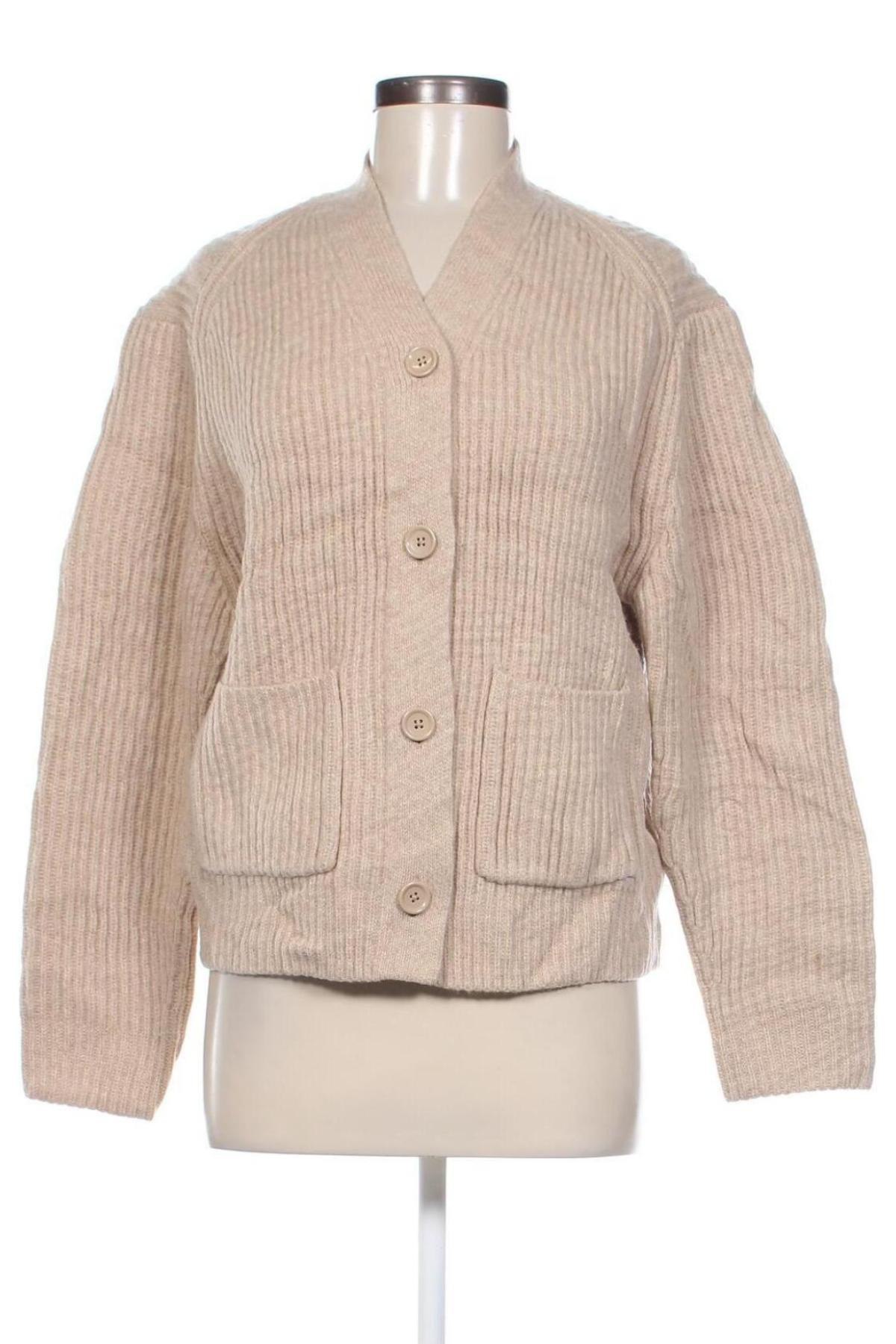 Damen Strickjacke Uniqlo, Größe M, Farbe Beige, Preis 28,99 €