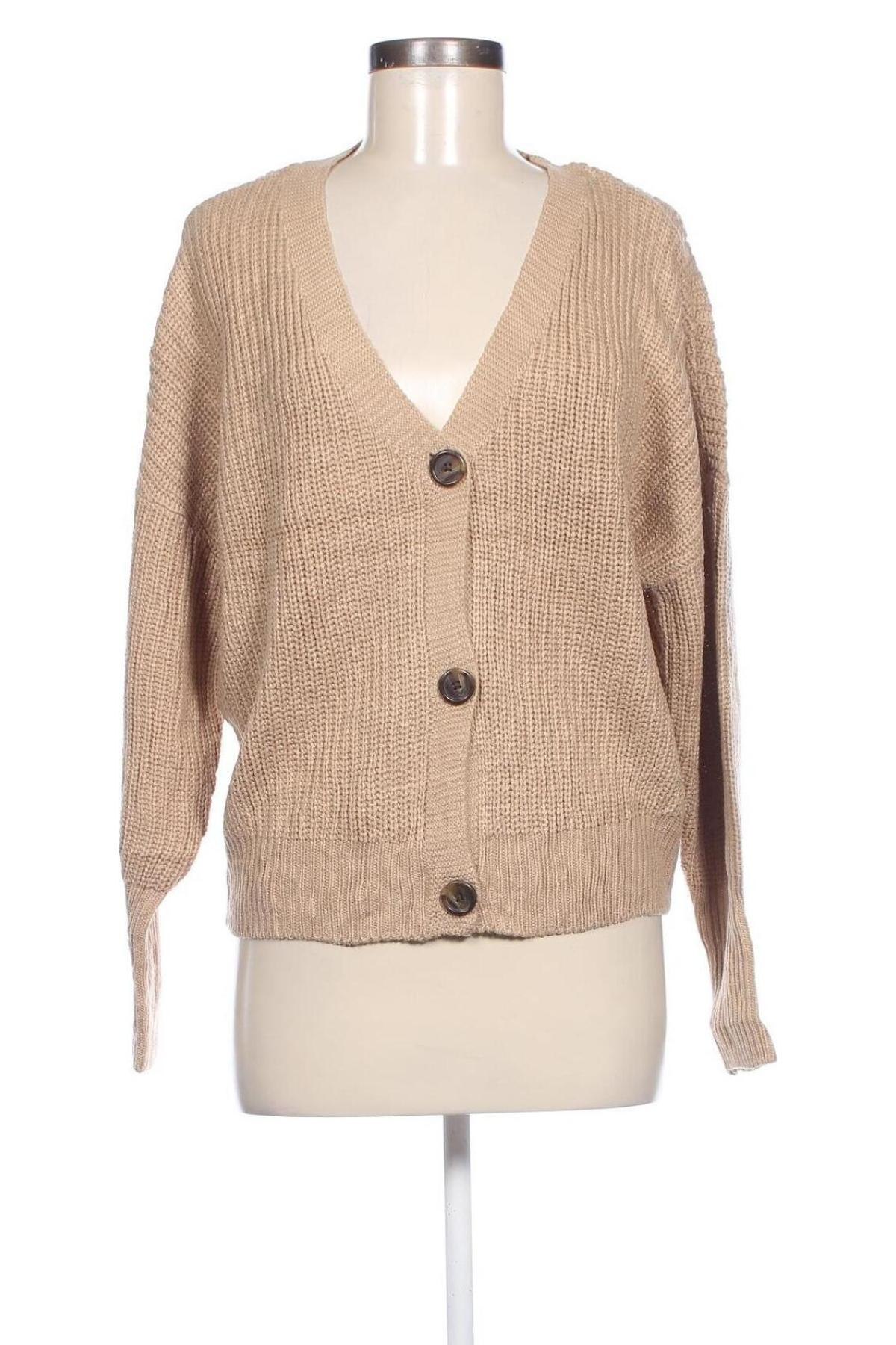 Damen Strickjacke Vero Moda, Größe L, Farbe Beige, Preis € 11,99