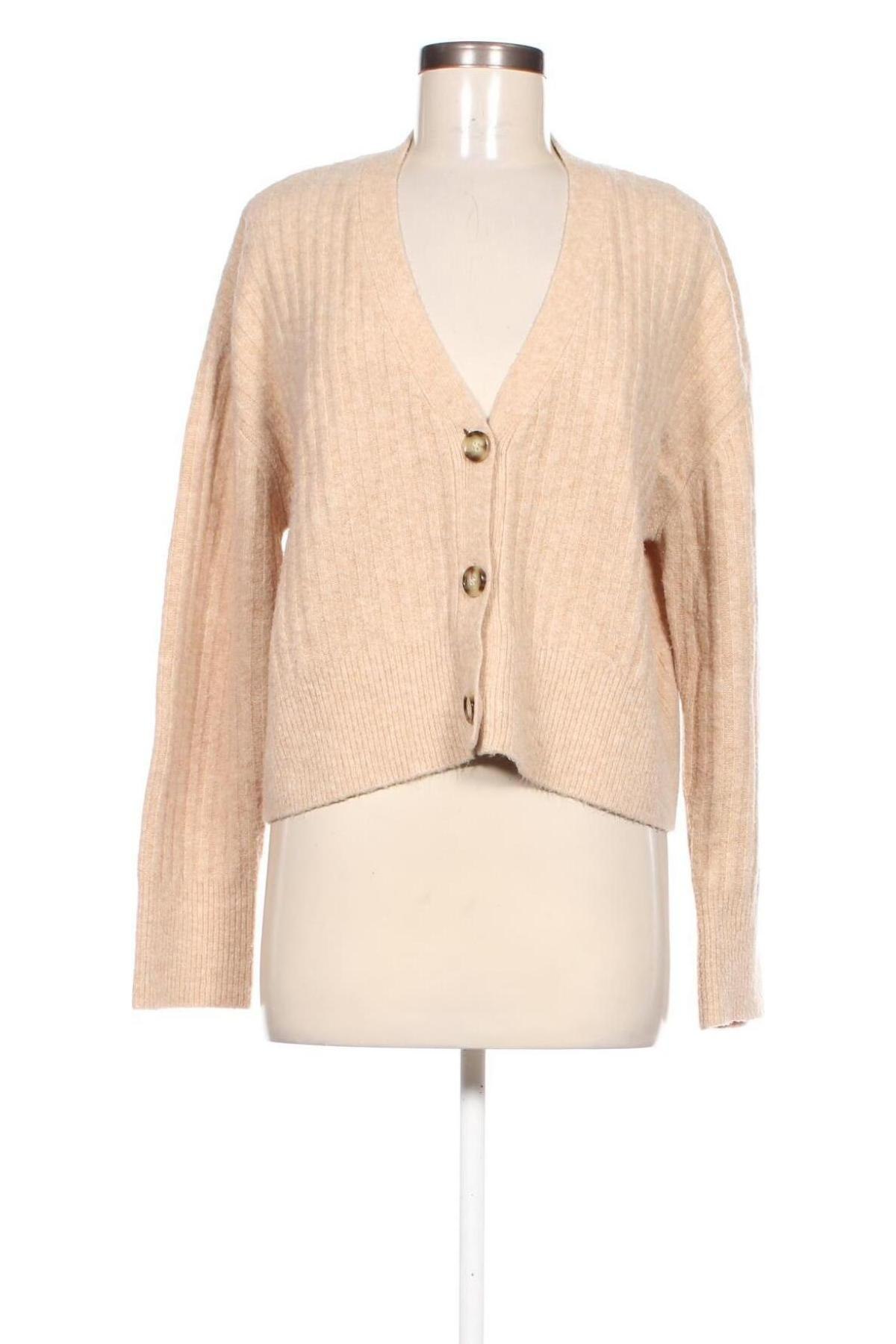 Cardigan de damă Zara, Mărime S, Culoare Bej, Preț 129,27 Lei