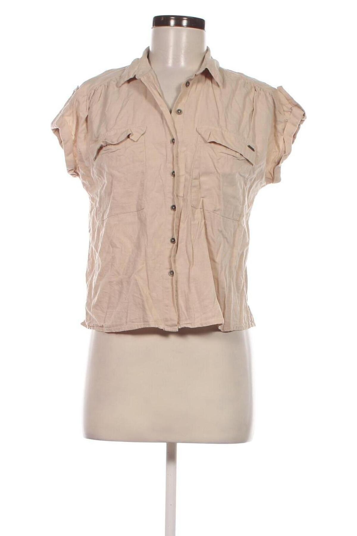 Damenbluse Pepe Jeans, Größe M, Farbe Beige, Preis € 24,55