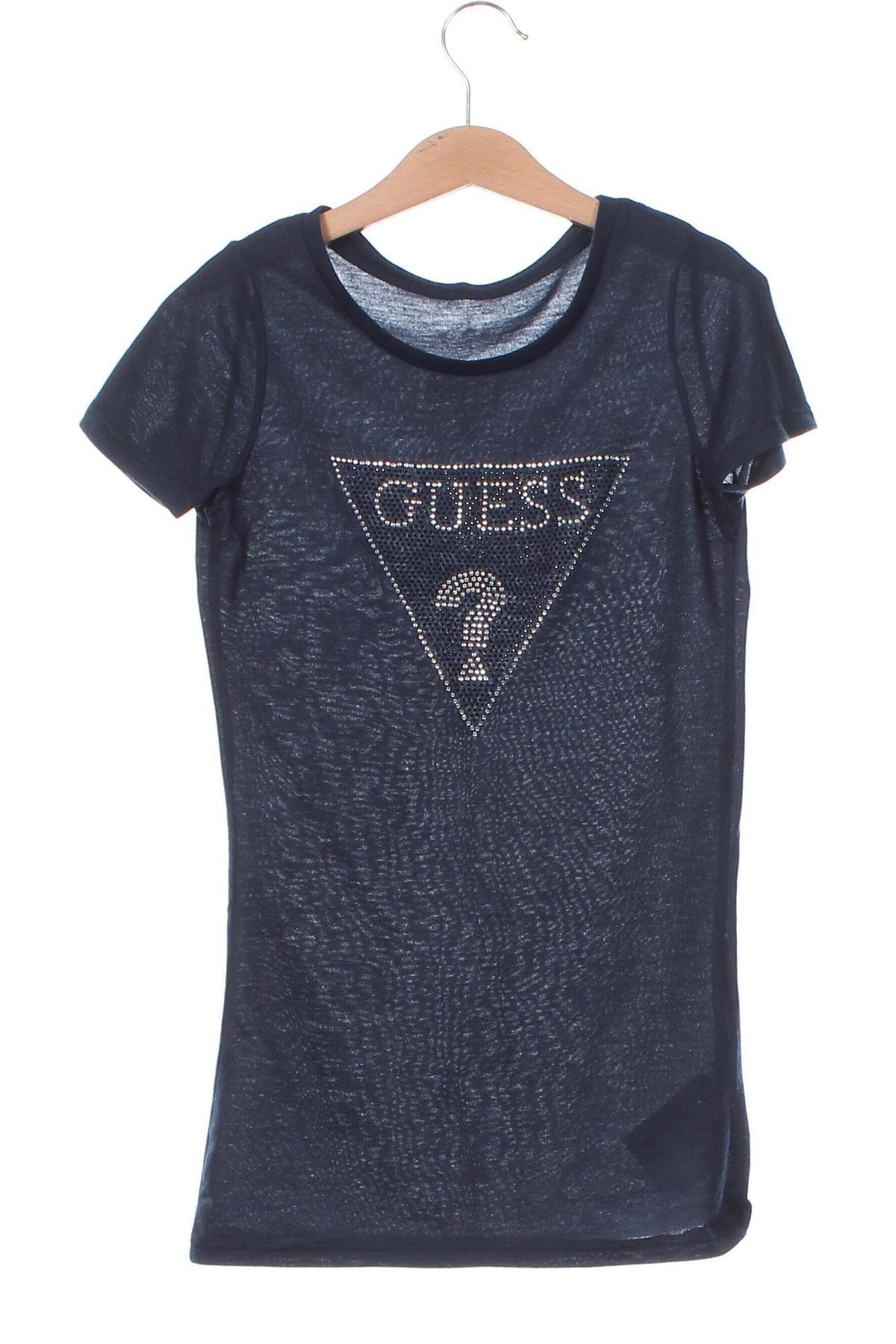 Γυναικείο t-shirt Guess, Μέγεθος XXS, Χρώμα Μπλέ, Τιμή 16,37 €