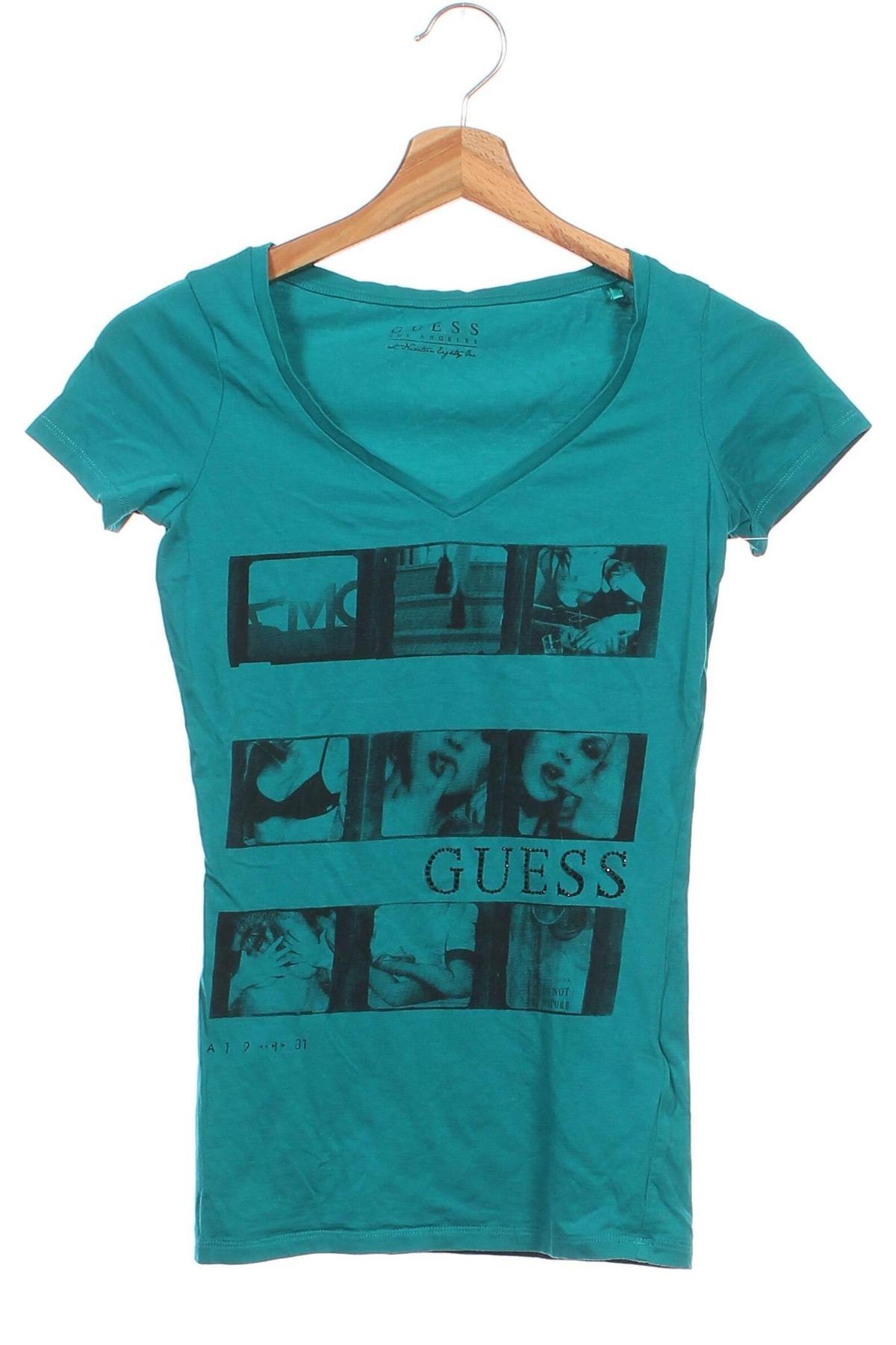 Dámske tričko Guess, Veľkosť XS, Farba Zelená, Cena  16,44 €