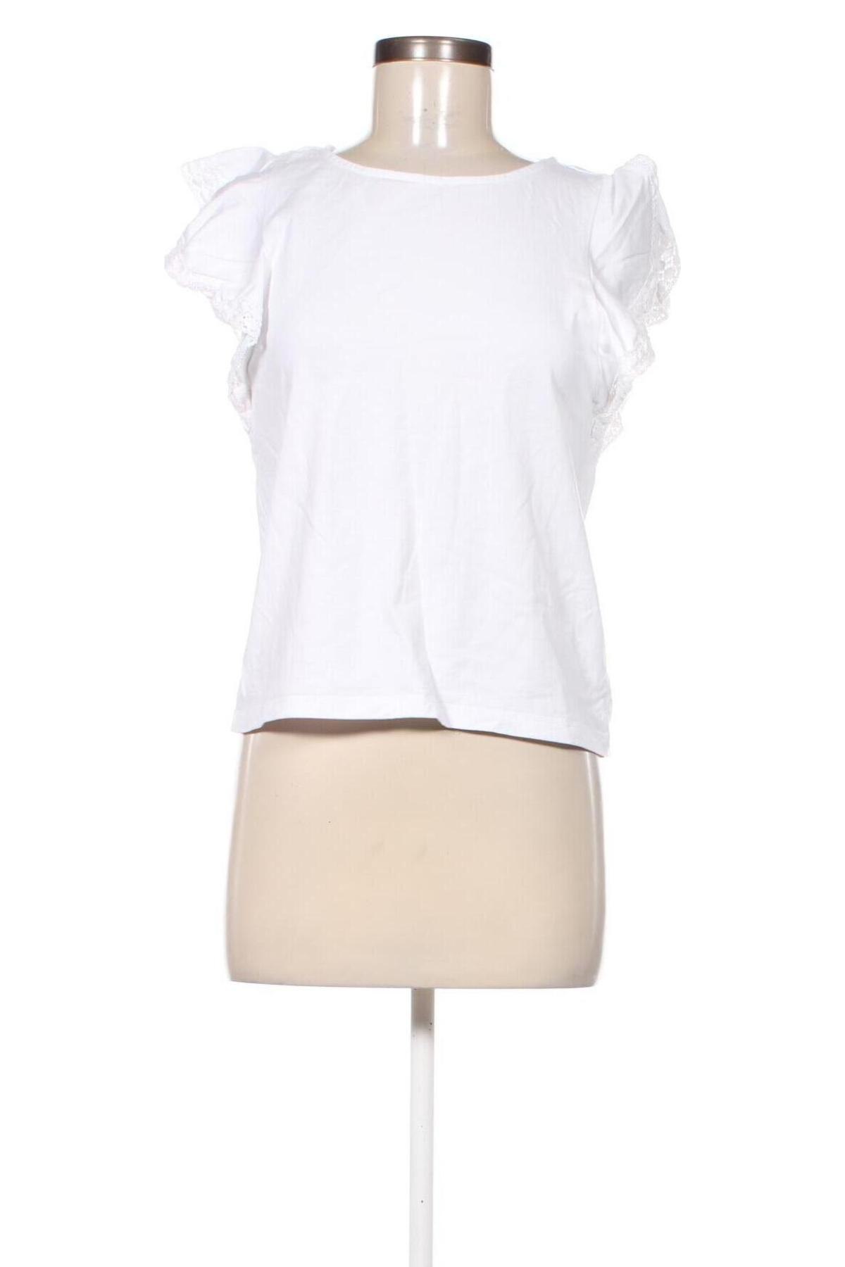 Γυναικείο t-shirt H&M, Μέγεθος S, Χρώμα Λευκό, Τιμή 8,62 €