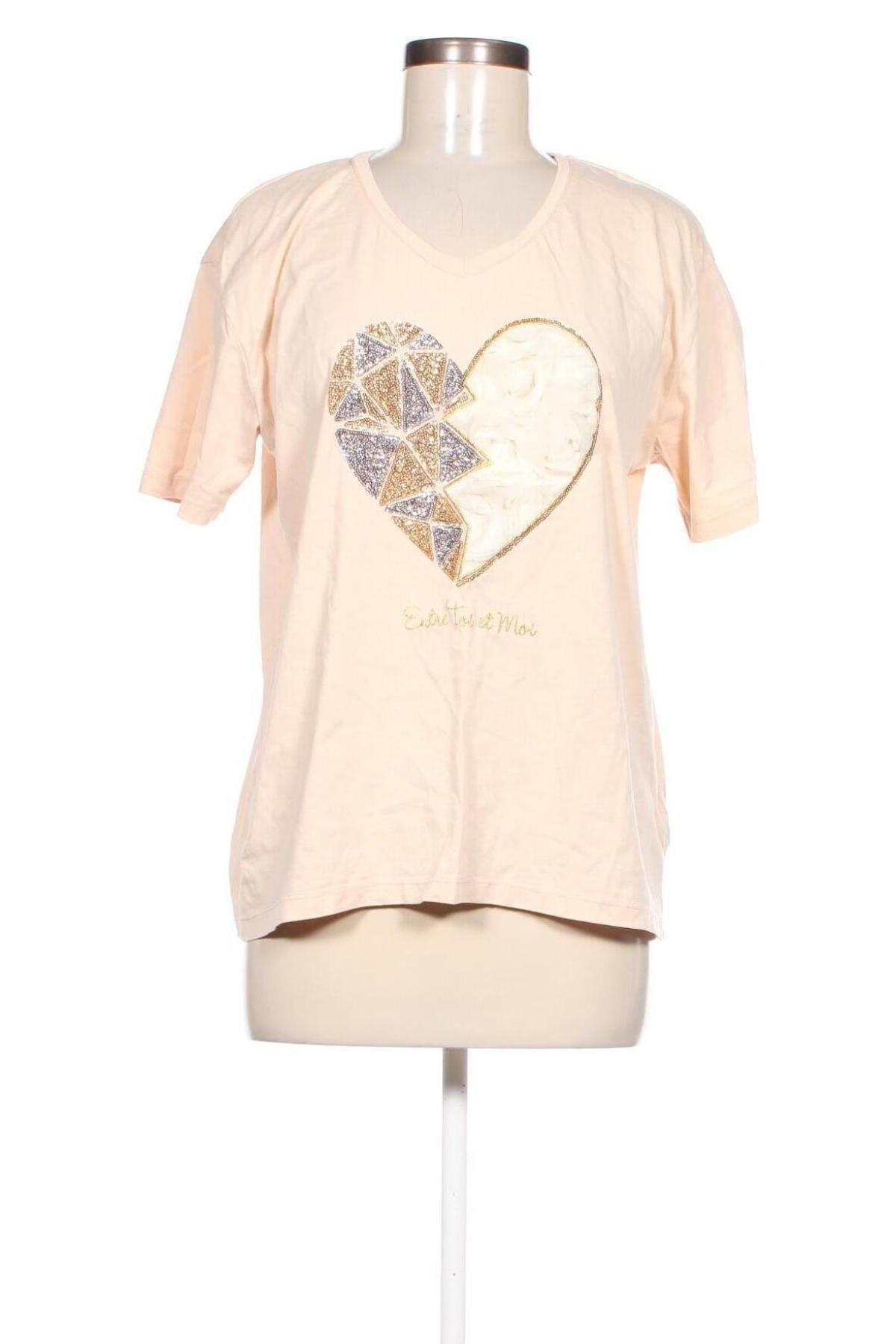 Tricou de femei Olivia, Mărime M, Culoare Bej, Preț 43,37 Lei