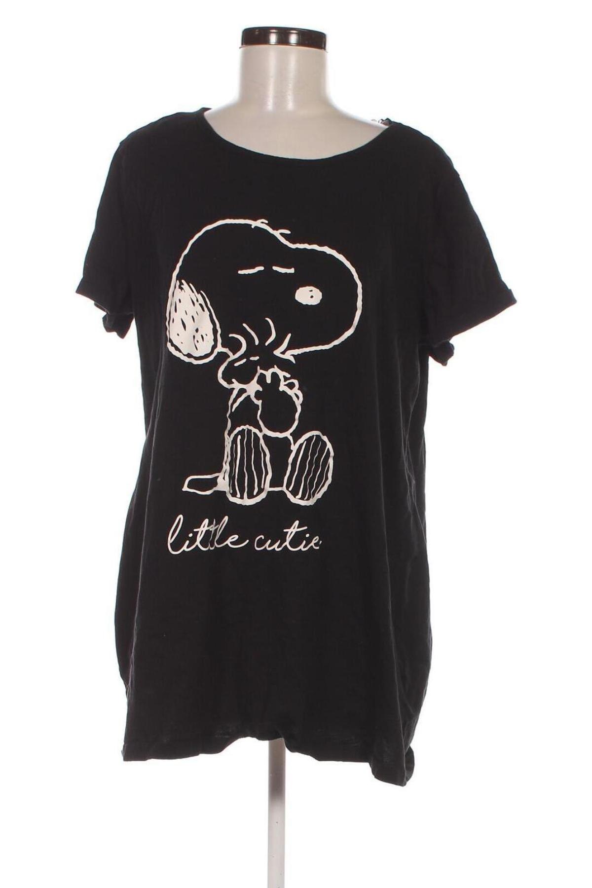 Damen T-Shirt Peanuts, Größe XL, Farbe Schwarz, Preis € 16,52