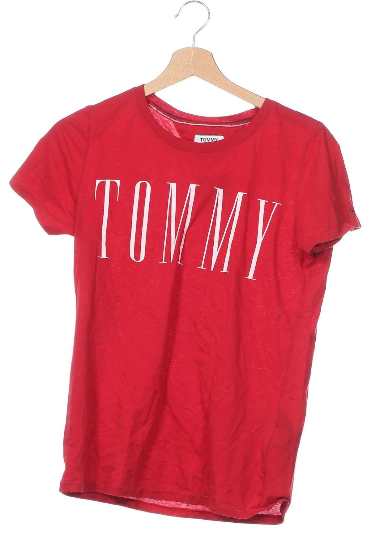 Női póló Tommy Jeans, Méret XS, Szín Piros, Ár 4 299 Ft