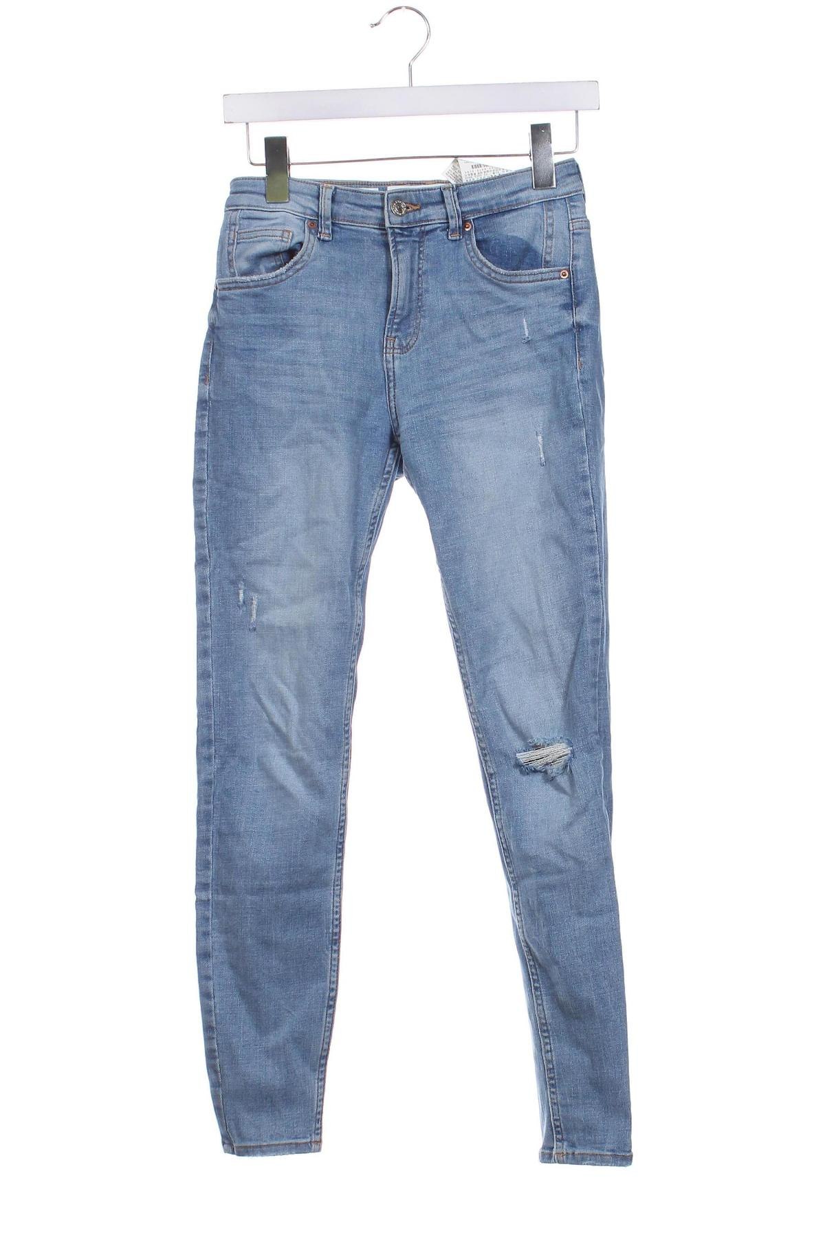 Damskie jeansy Bershka, Rozmiar S, Kolor Niebieski, Cena 39,99 zł