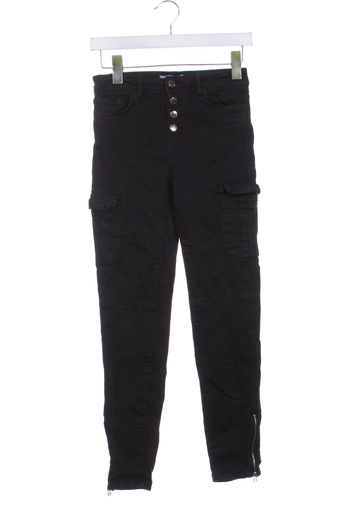 Blugi de femei Bershka, Mărime S, Culoare Negru, Preț 48,99 Lei