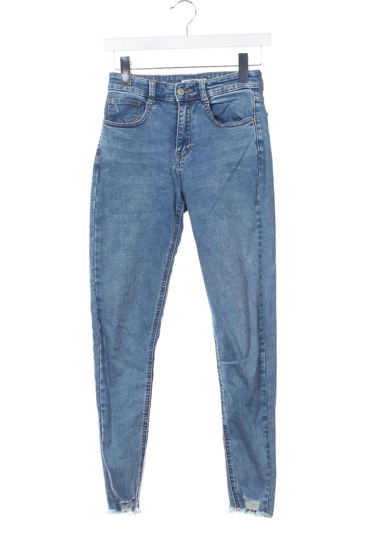 Dámske džínsy  Pull&Bear, Veľkosť XS, Farba Modrá, Cena  16,95 €