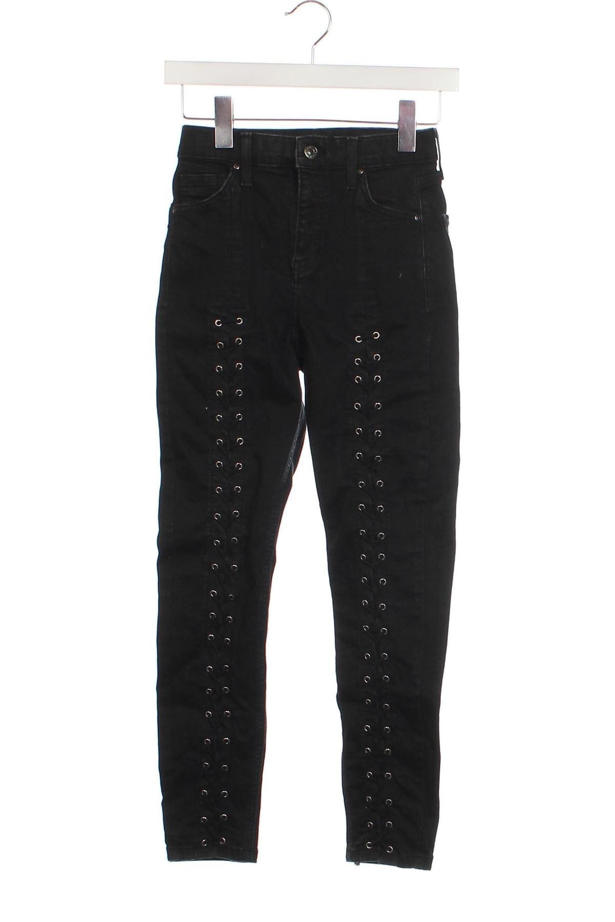 Damen Jeans Topshop Moto, Größe XS, Farbe Schwarz, Preis 28,99 €