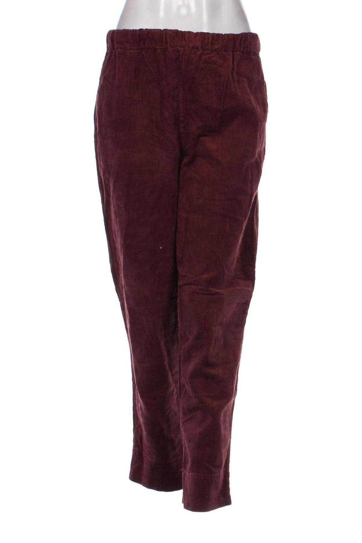 Pantaloni de velvet de femei, Mărime XS, Culoare Roșu, Preț 38,99 Lei