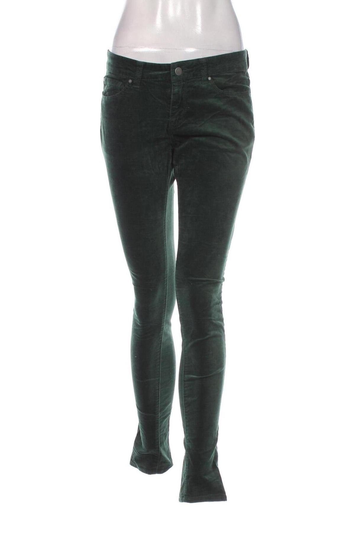 Pantaloni de velvet de femei Blue Ridge, Mărime M, Culoare Verde, Preț 38,99 Lei