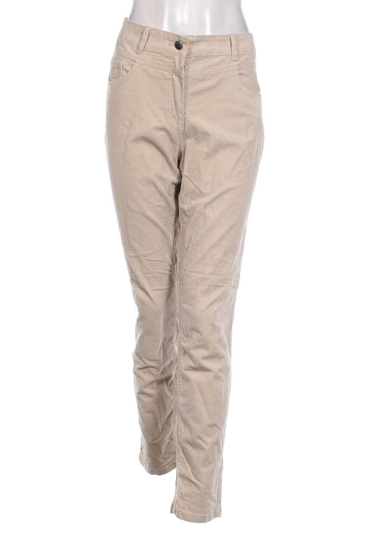 Damen Cordhose C&A, Größe L, Farbe Beige, Preis 20,49 €