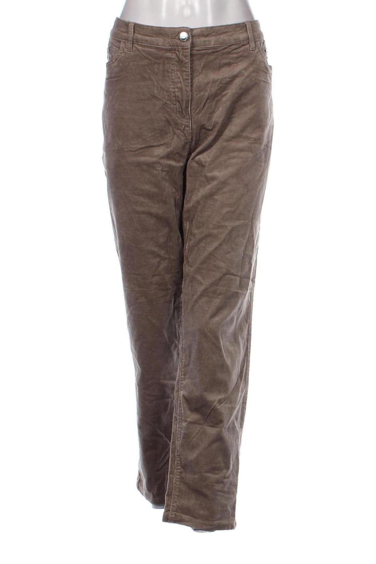 Pantaloni de velvet de femei Canda, Mărime XL, Culoare Gri, Preț 38,99 Lei