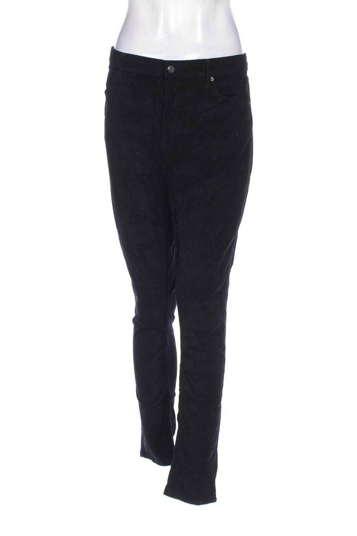 Pantaloni de velvet de femei Topshop, Mărime L, Culoare Negru, Preț 79,99 Lei