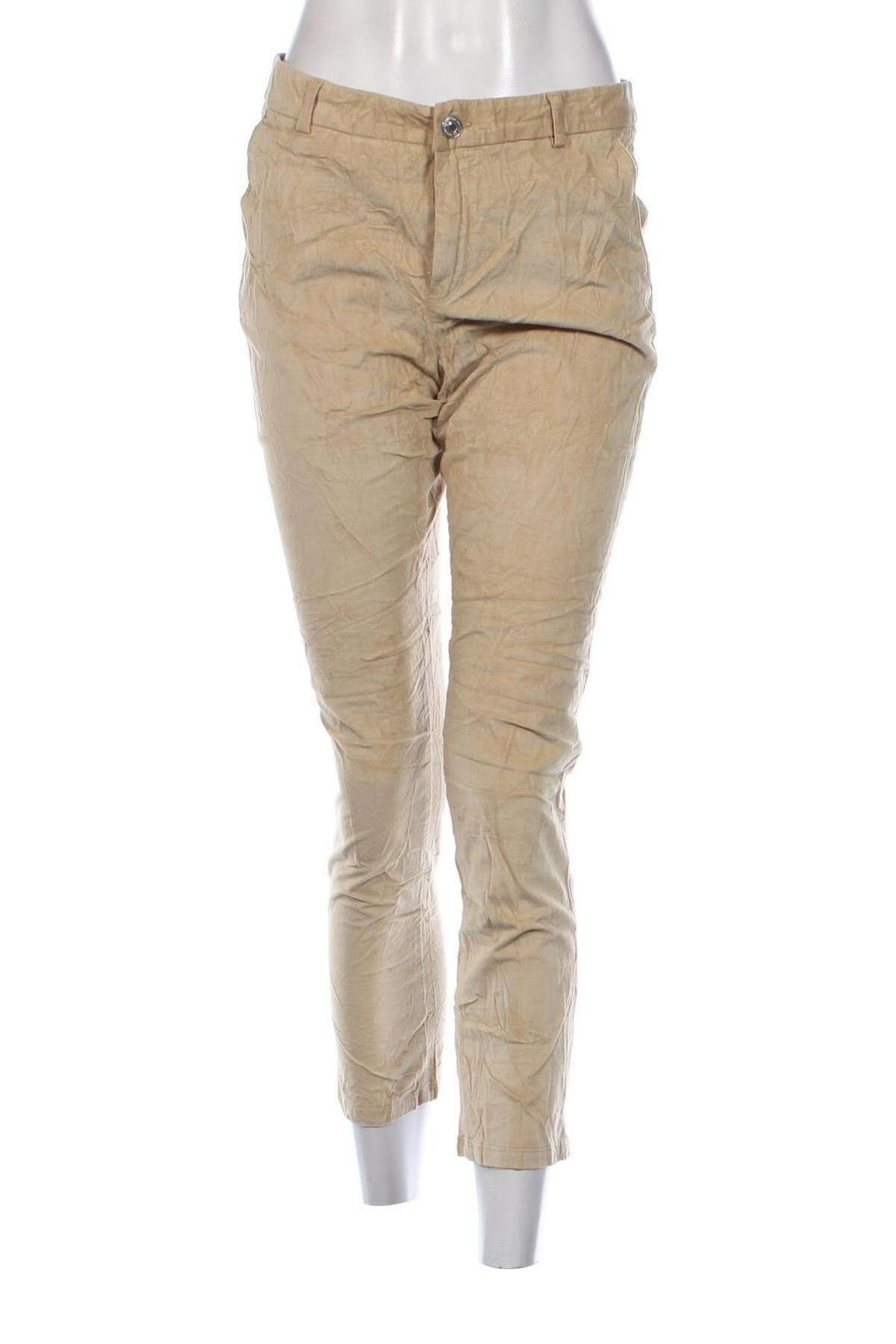 Damen Cordhose United Colors Of Benetton, Größe M, Farbe Beige, Preis 33,99 €