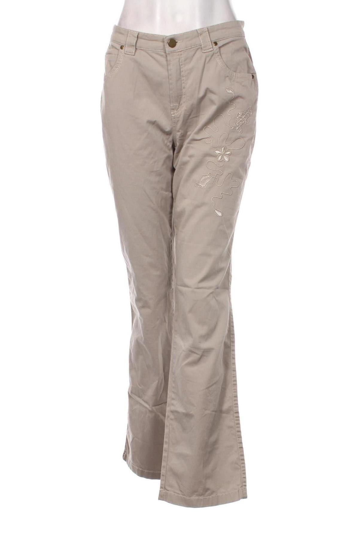 Damenhose Anna Montana, Größe L, Farbe Beige, Preis 28,99 €