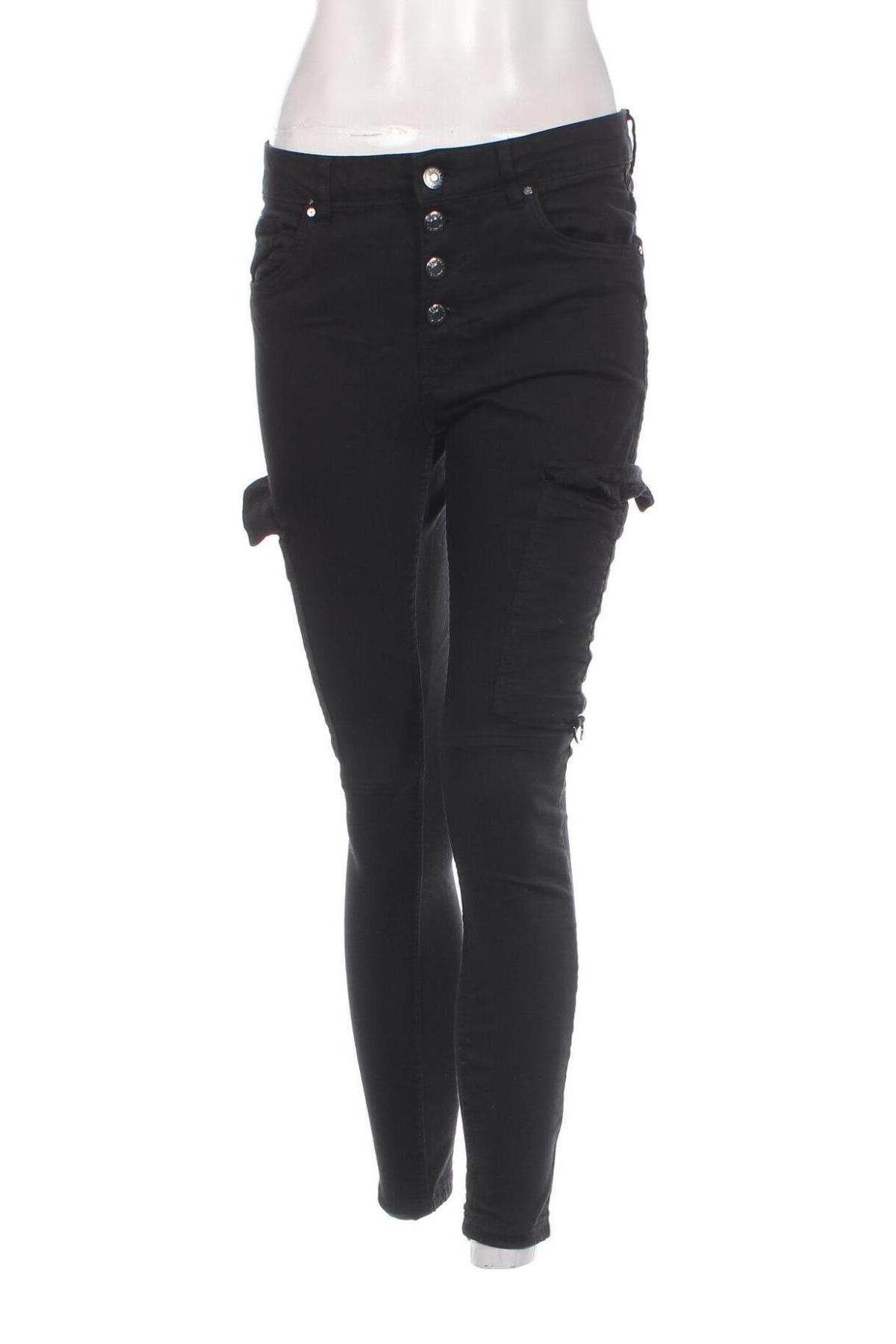 Pantaloni de femei Bershka, Mărime M, Culoare Negru, Preț 95,99 Lei