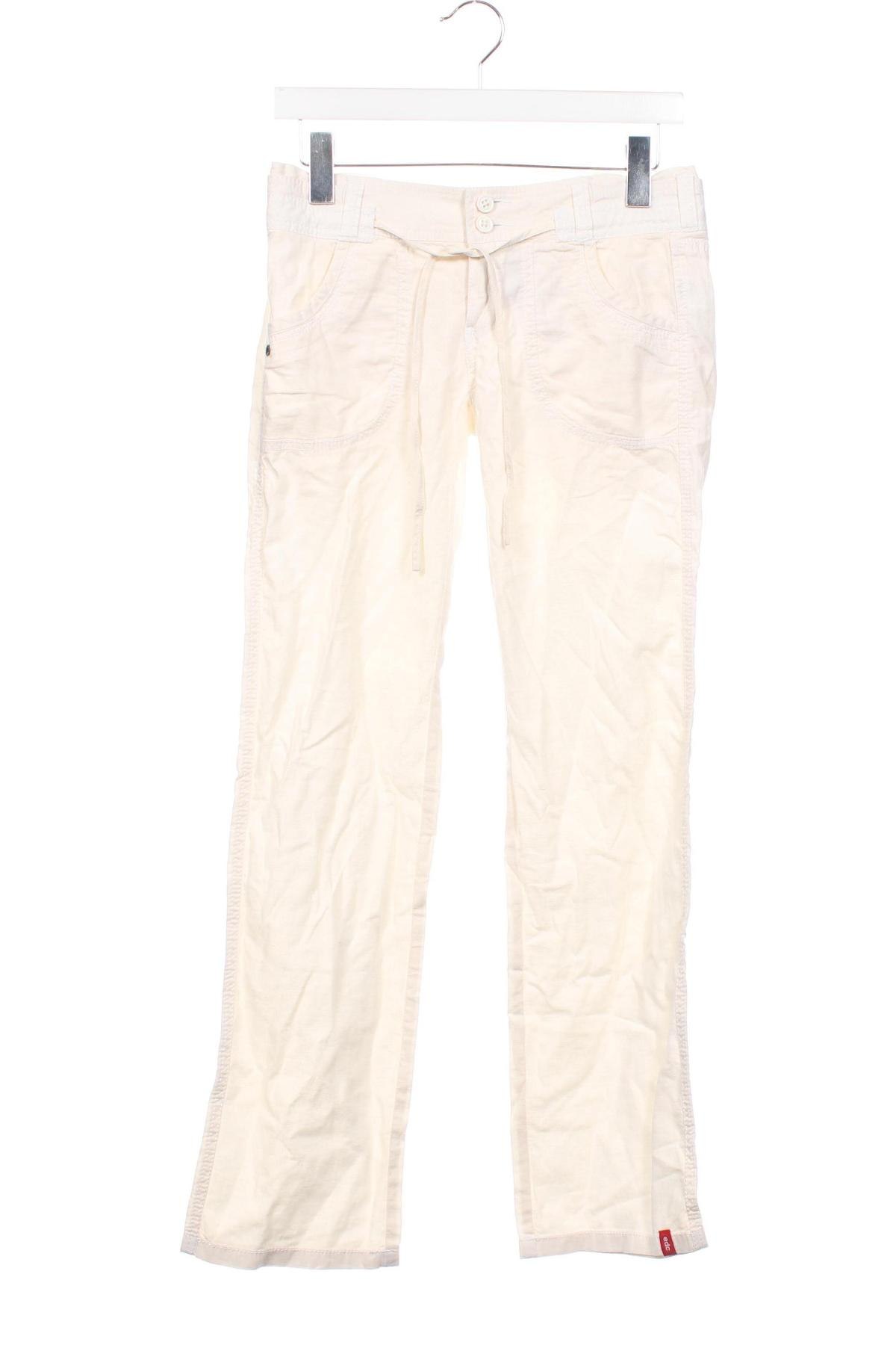 Damenhose Edc By Esprit, Größe XXS, Farbe Ecru, Preis 28,99 €