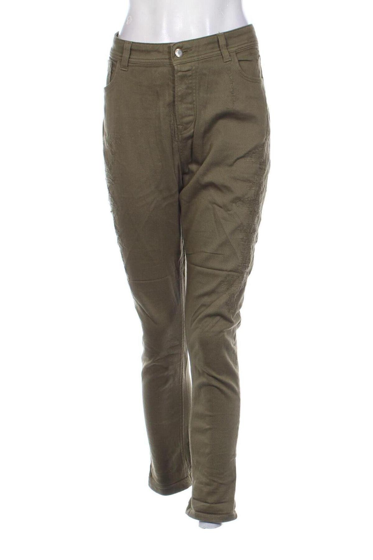 Pantaloni de femei Sonia De Nisco, Mărime XL, Culoare Verde, Preț 190,99 Lei