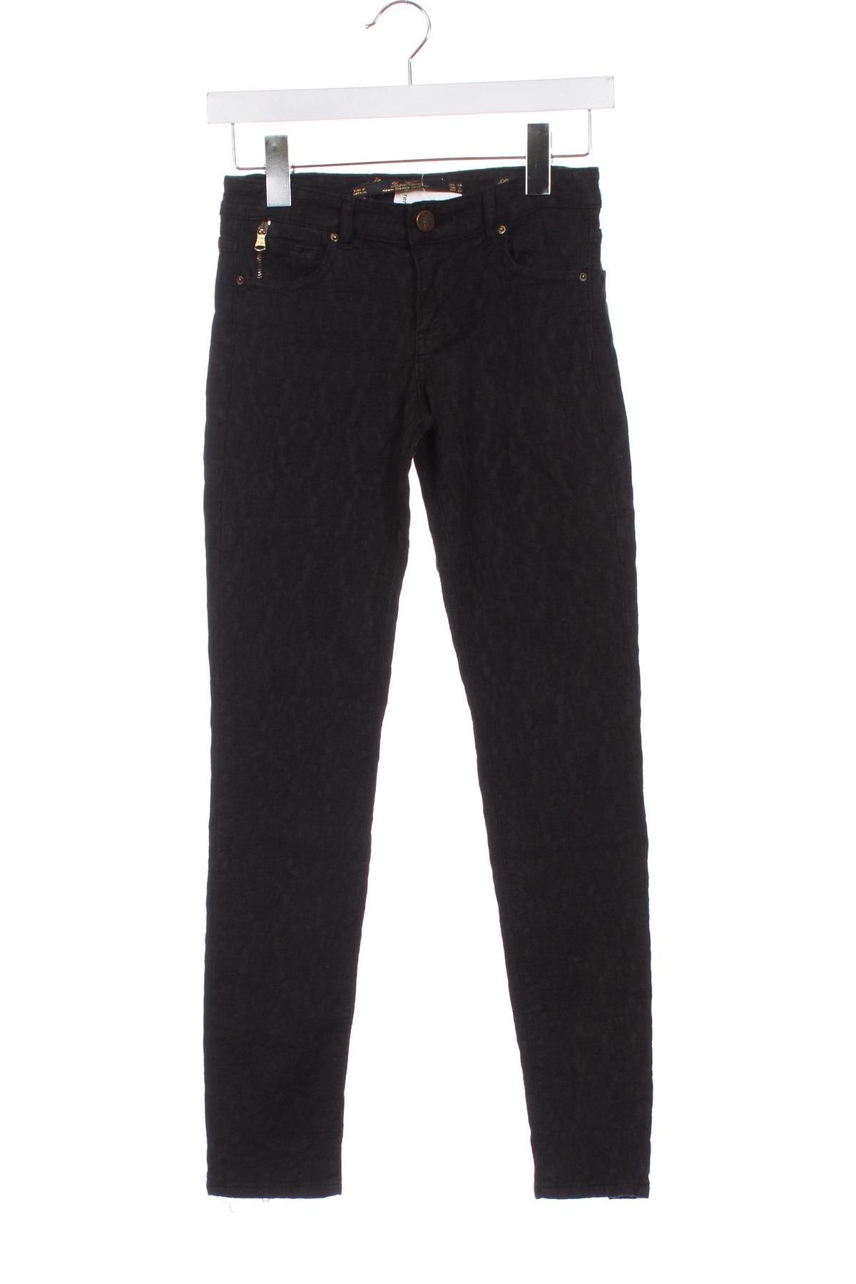 Pantaloni de femei Zara, Mărime XS, Culoare Negru, Preț 35,99 Lei