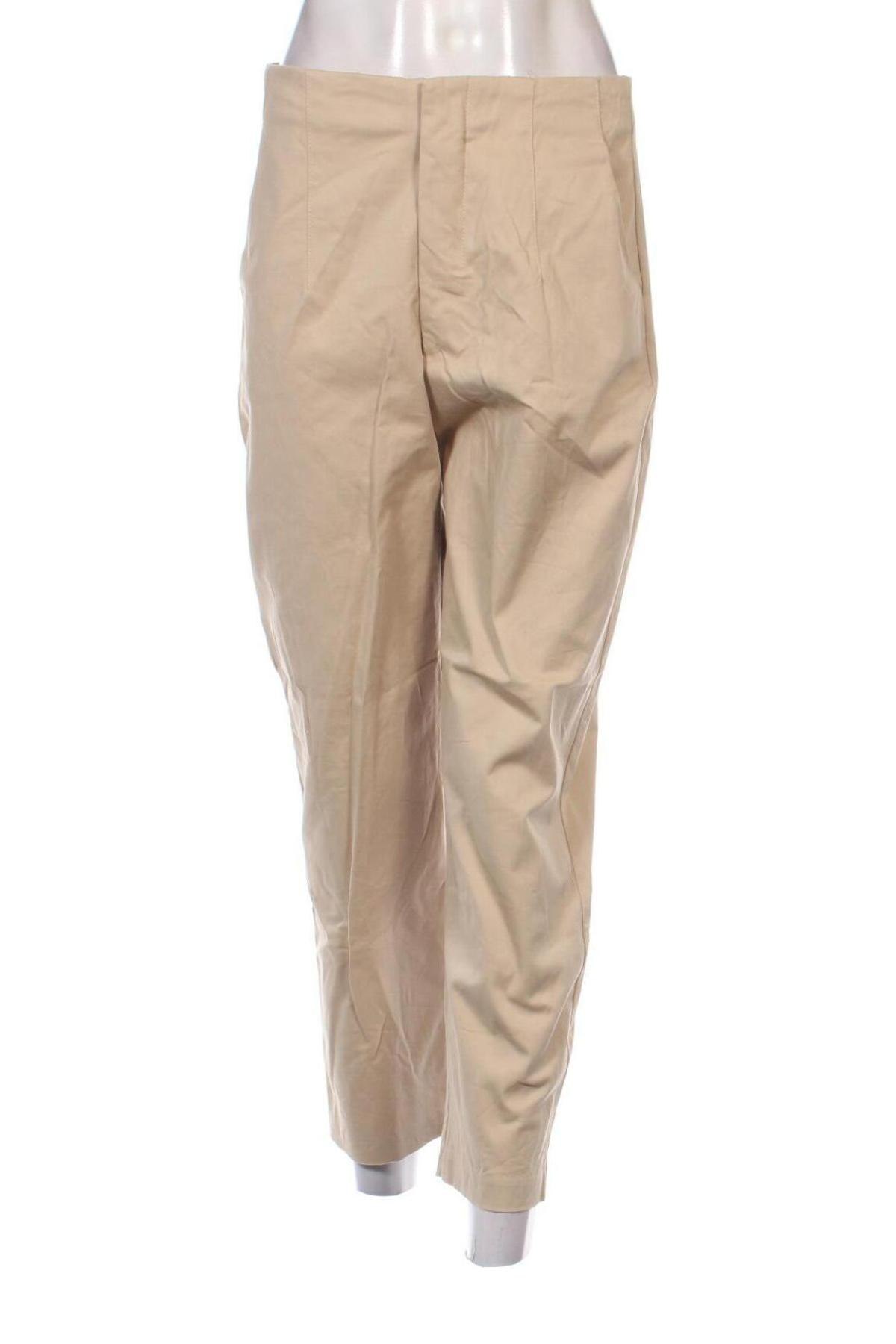 Damenhose Zara, Größe M, Farbe Beige, Preis 18,99 €