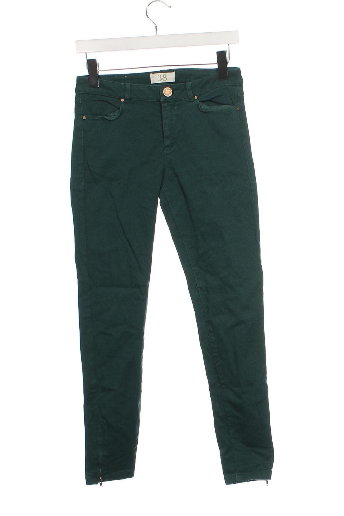 Pantaloni de femei Zara, Mărime M, Culoare Verde, Preț 88,99 Lei