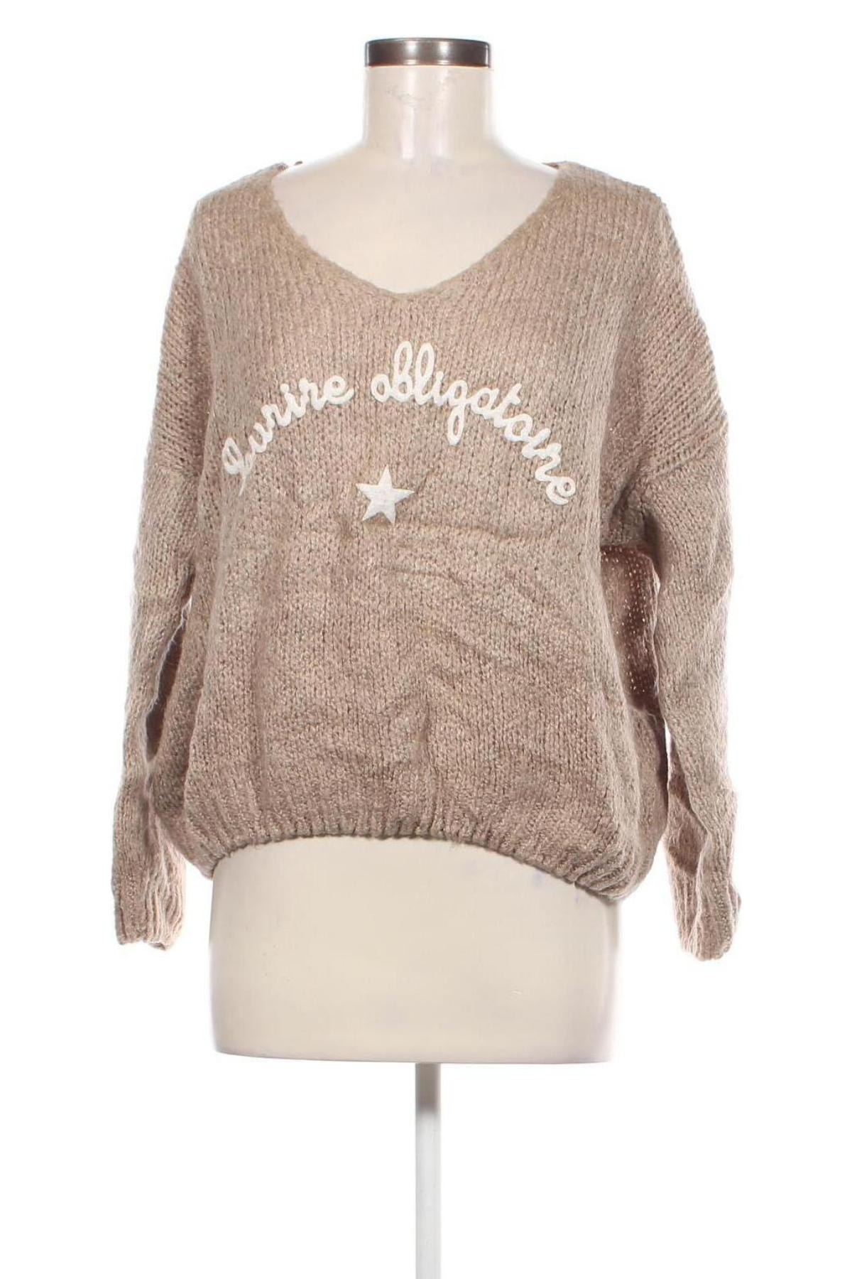 Damenpullover, Größe M, Farbe Beige, Preis € 12,49