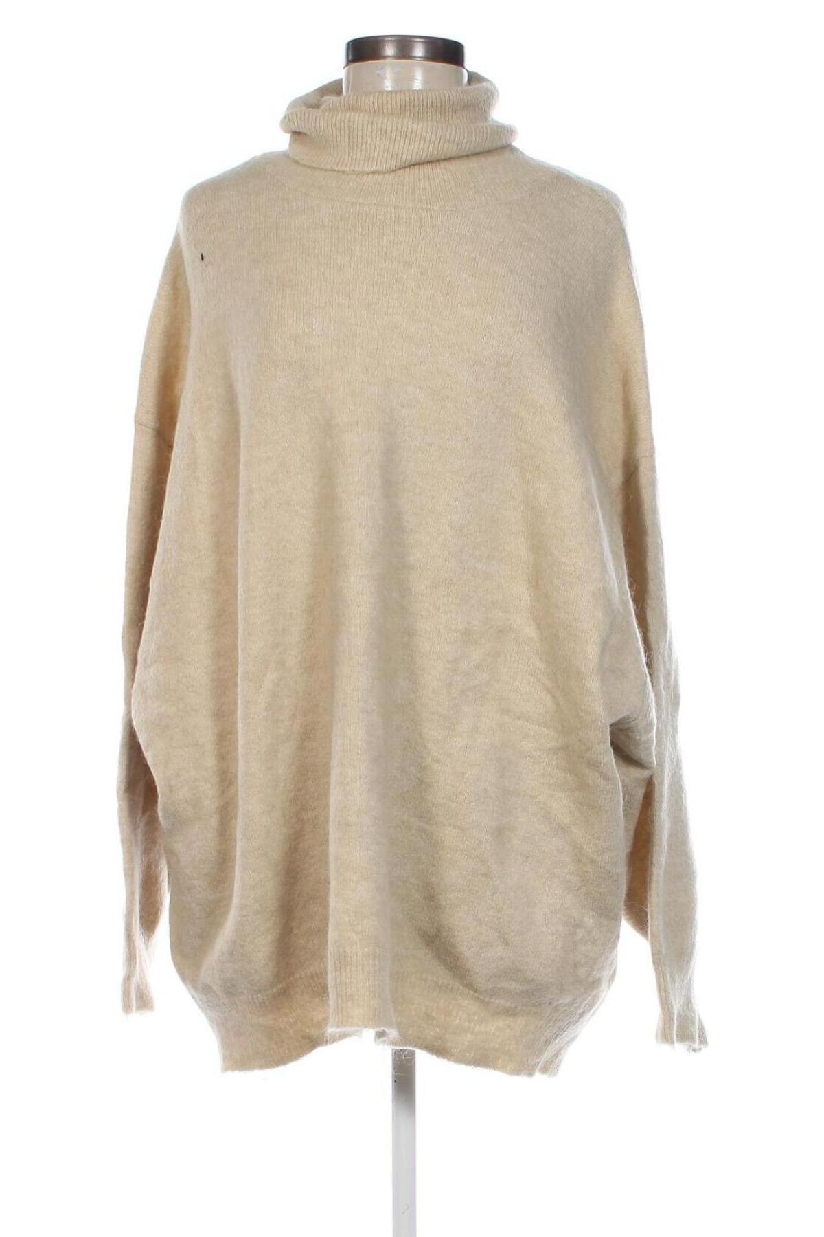 Damenpullover Zara, Größe L, Farbe Beige, Preis 18,99 €