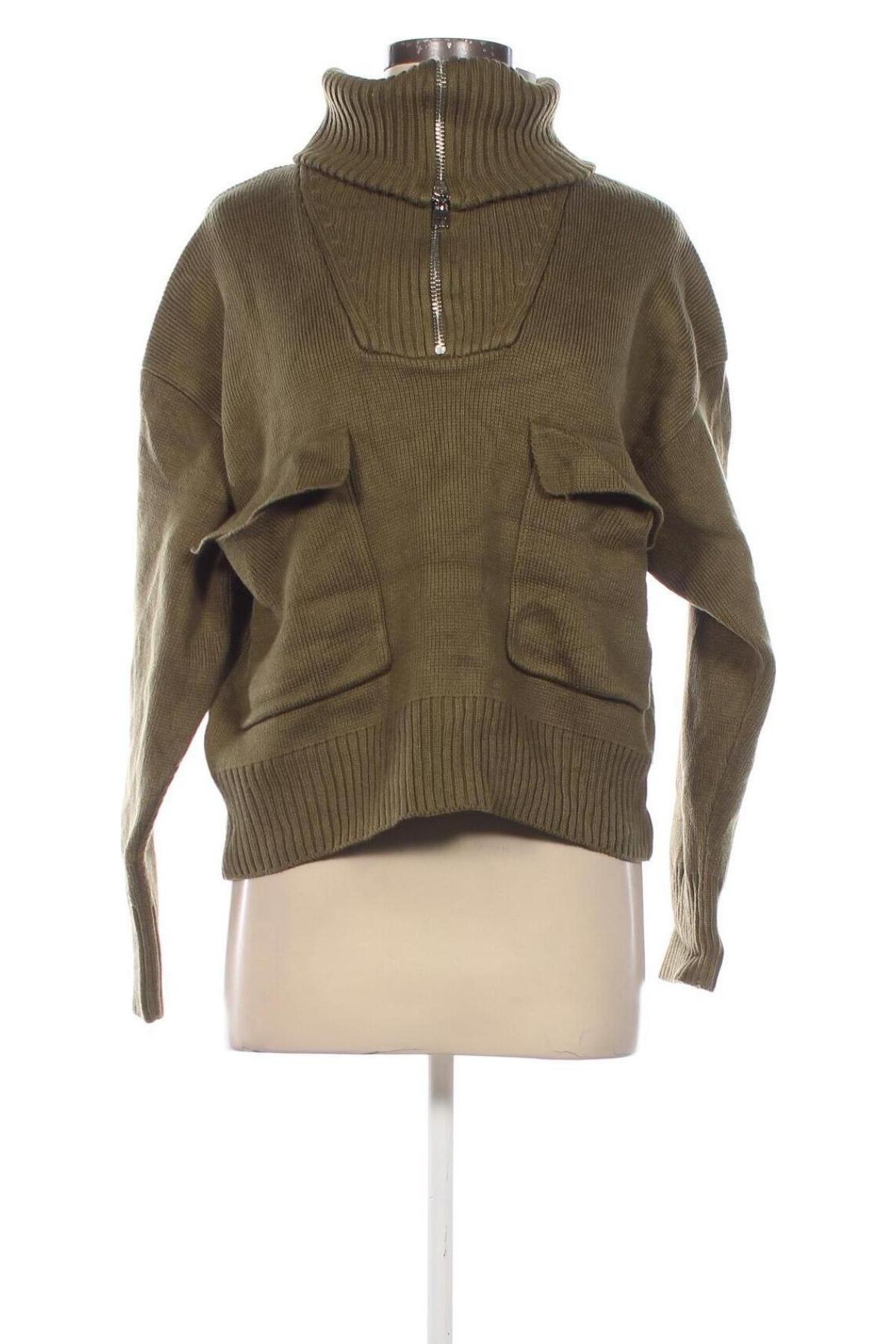 Damenpullover Zara, Größe M, Farbe Grün, Preis € 18,99